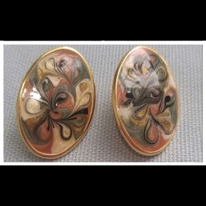 Vintage Swirl Earring Set